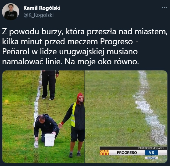 Tak wyglądała LINIA na meczu ligi urugwajskiej! xD